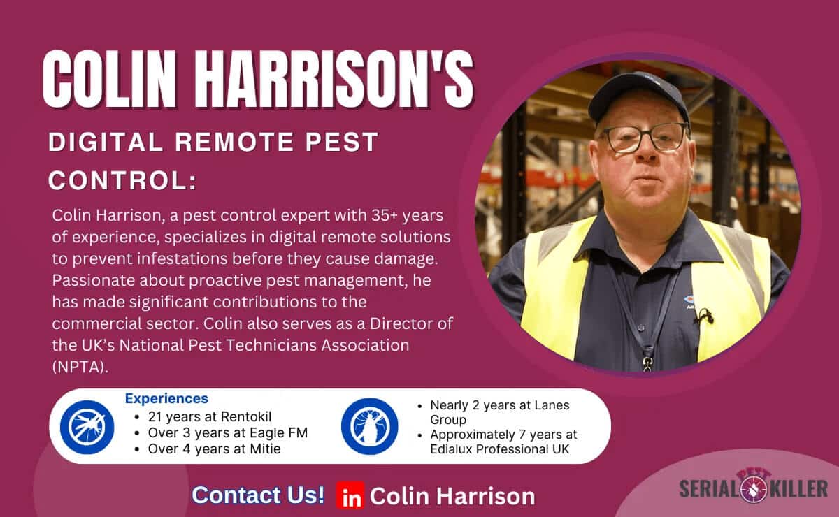 Colin Harrison discussing the future of digital and remote pest control solutions in the pest management industry.